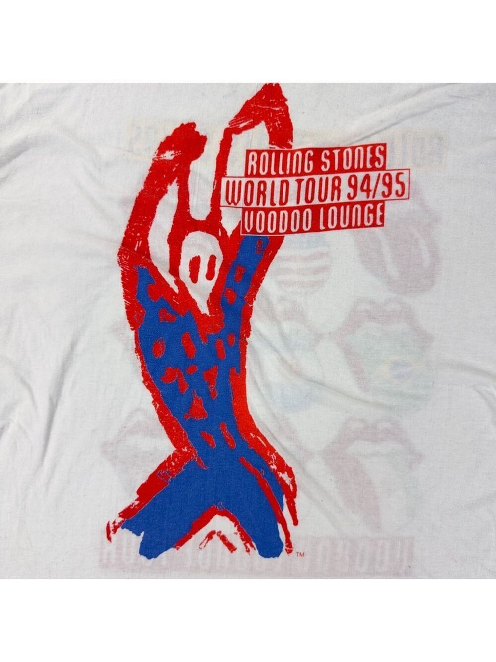 Vintage Rolling Stones Men's Size XL 1994-1995 Voodoo Lounge Single Stitch Shirt - Picture 12 of 16